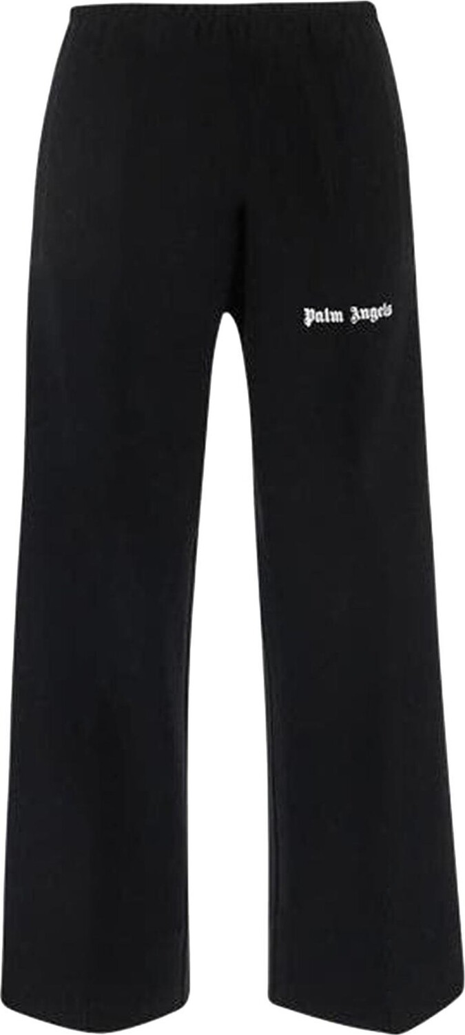 

Брюки Palm Angels Cropped Suit Pants 'Black/White', черный