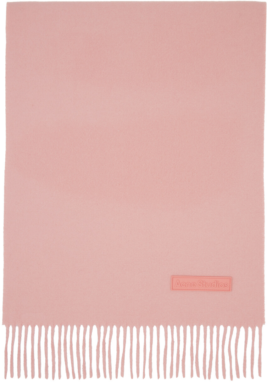

Розовый шарф c бахромой Acne Studios