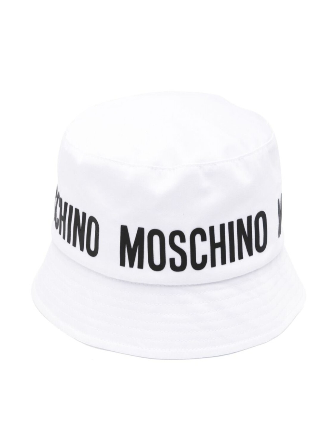 

Moschino Kids панама с логотипом, белый