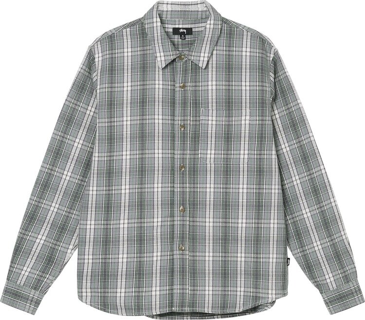 

Рубашка Stussy Beach Plaid Shirt 'Charcoal', серый
