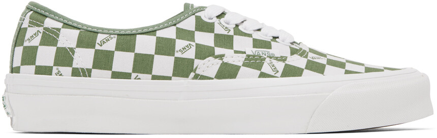 

Зелено-белые кроссовки OG Authentic LX Vans