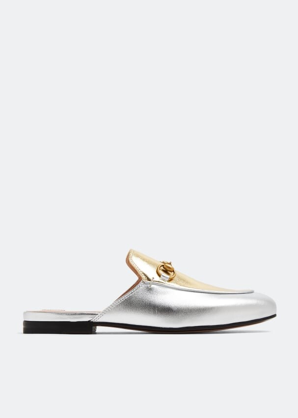

Слиперы GUCCI Princetown slippers, металлик