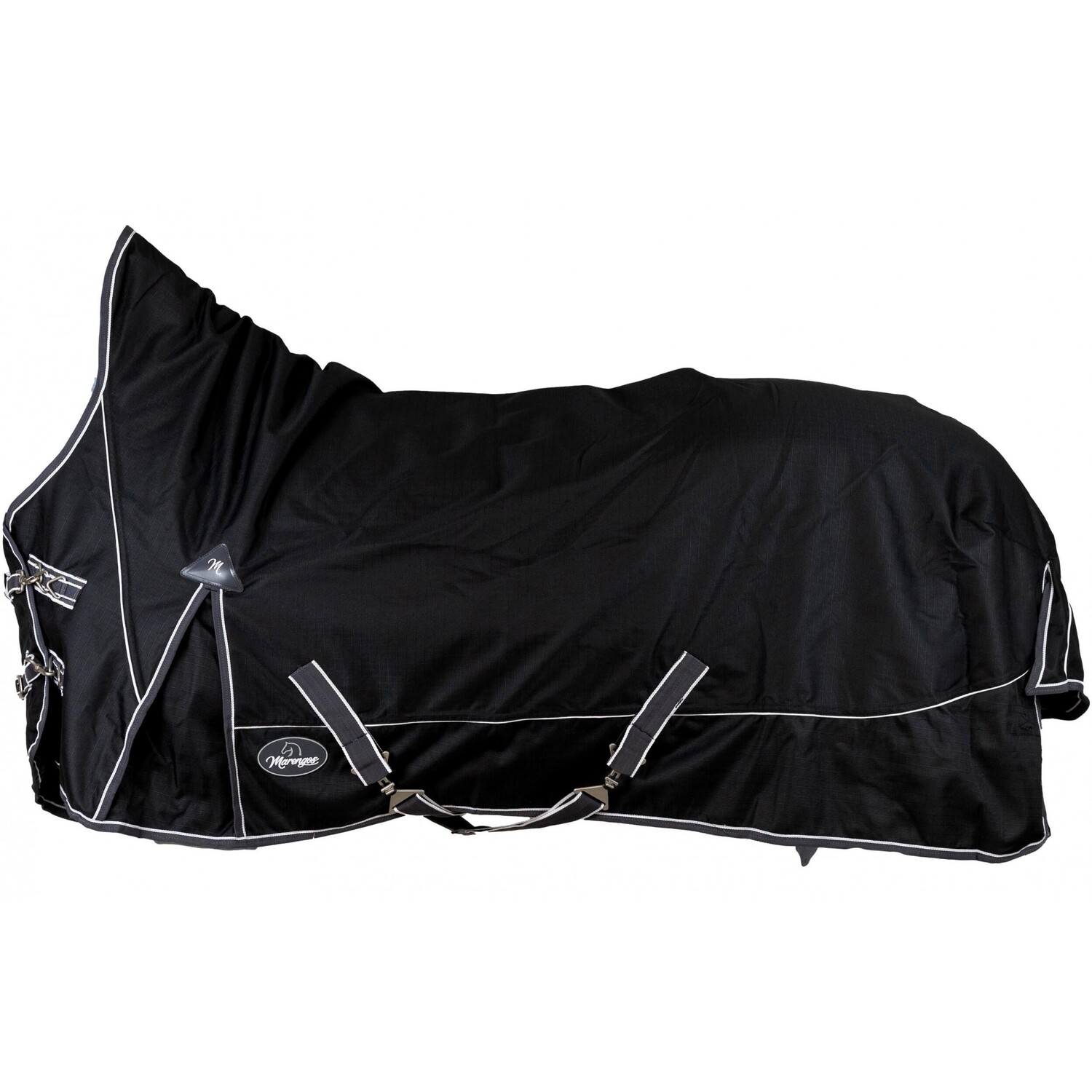 

Попона Marengos 1200D Comfort High Neck 200г наполнитель зимняя, черный