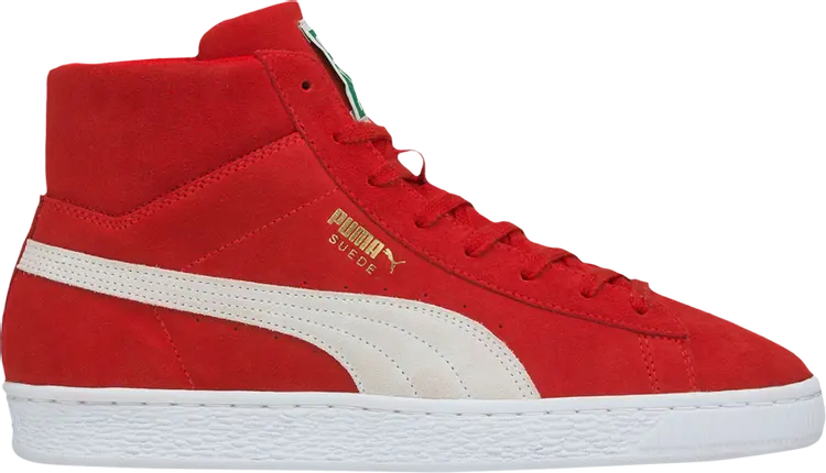 Кроссовки Puma Suede Mid 21 High Risk Red, красный