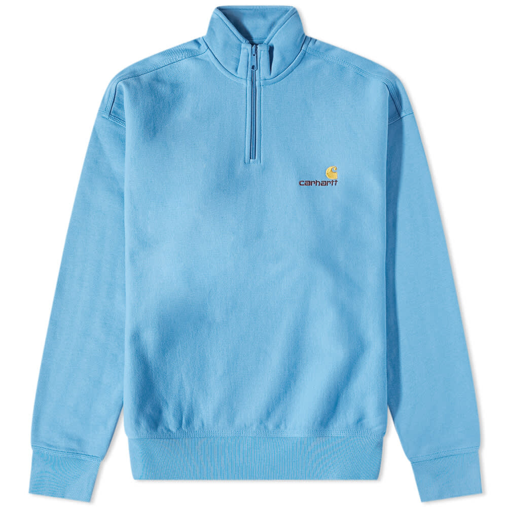 

Толстовка Carhartt WIP Half Zip American Script Sweat, Синий