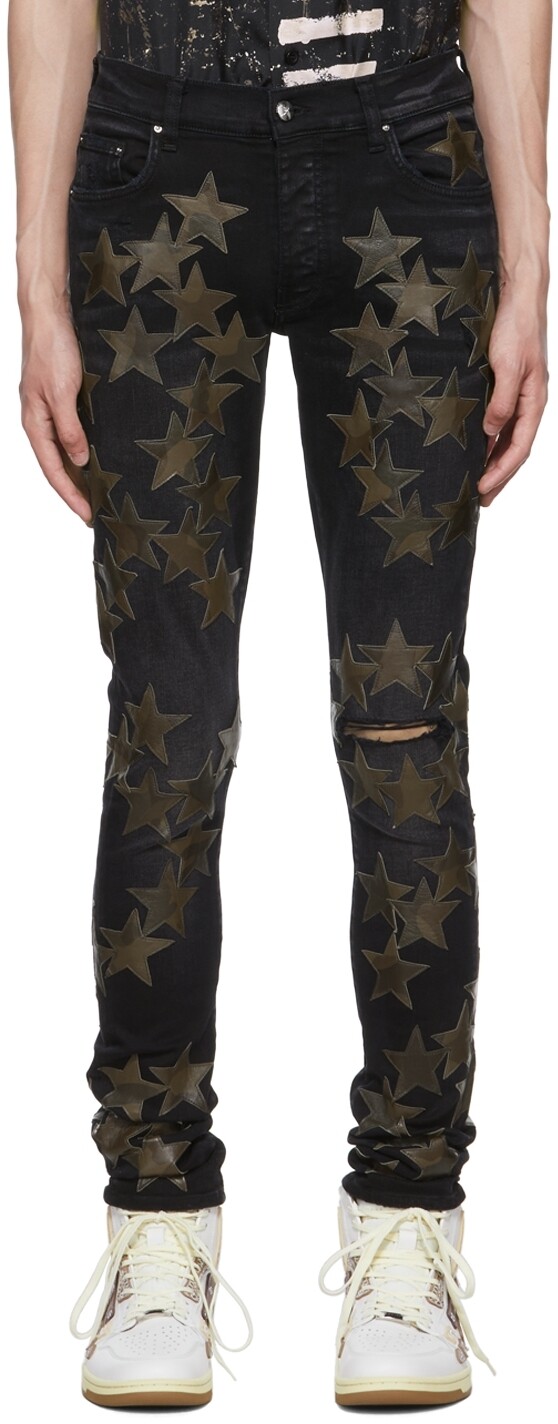 

Черные джинсы химика AMIRI