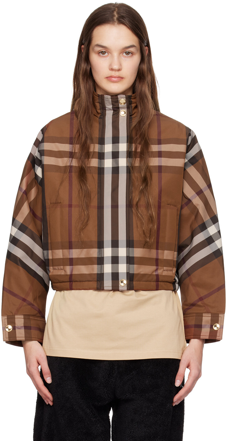 

Коричневая куртка в клетку Ayton Burberry, Коричневый