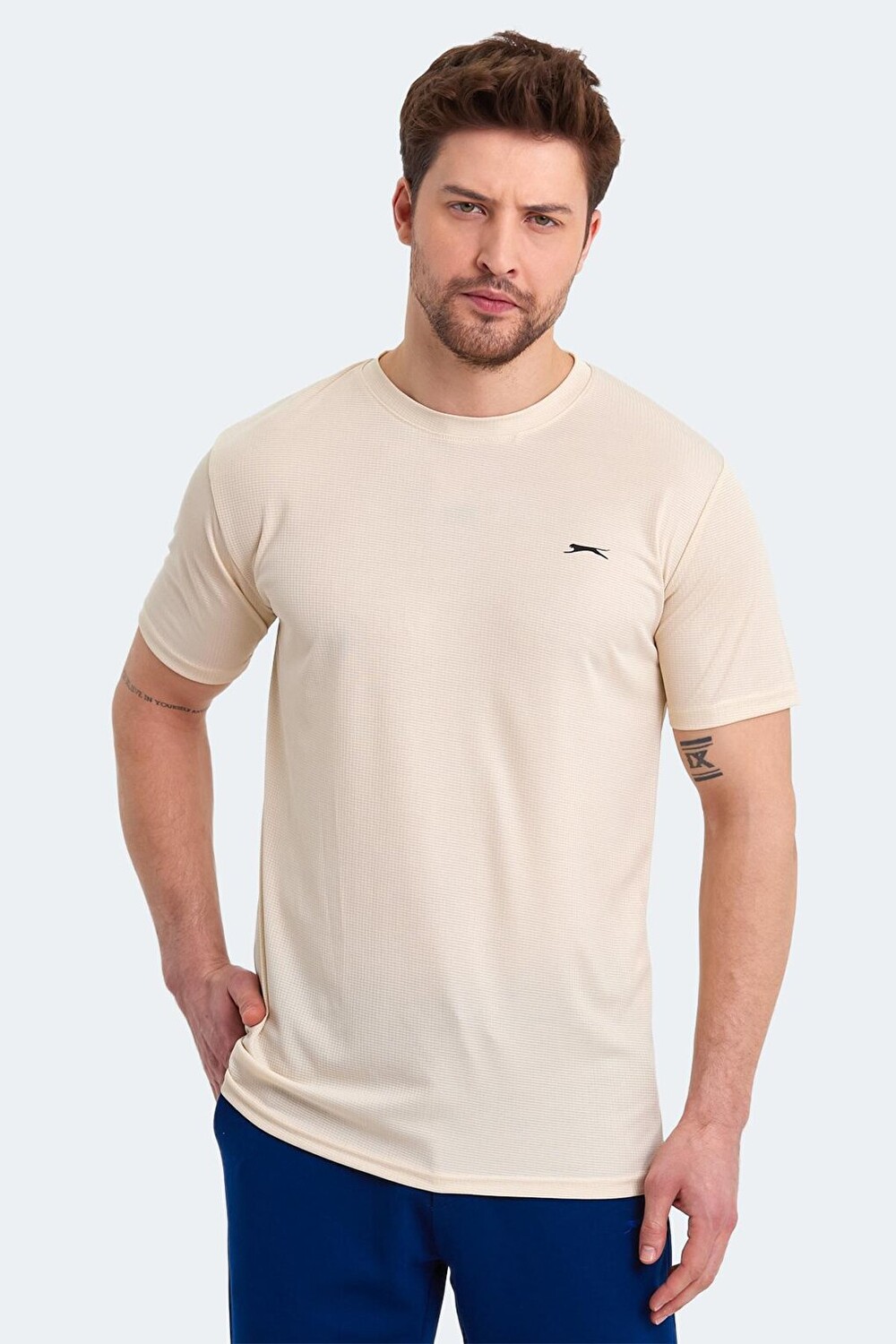 

SENATE I Футболка мужская бежевая SLAZENGER, Бежевый