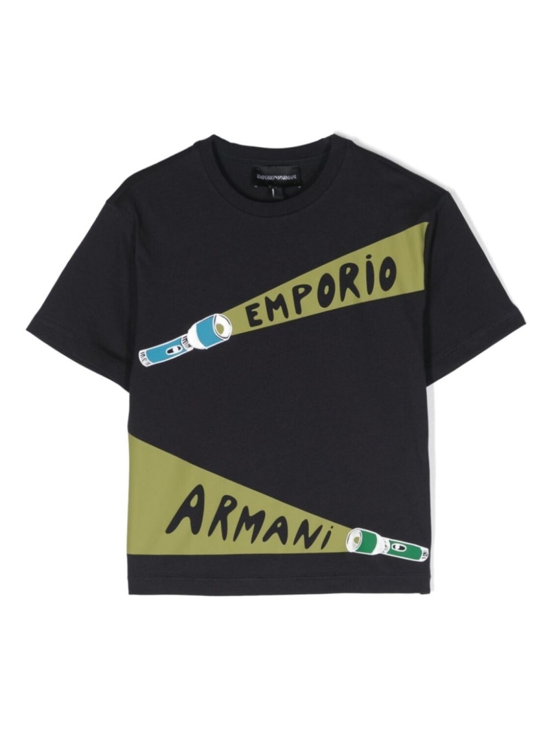 

Emporio Armani футболка с графичным принтом, синий