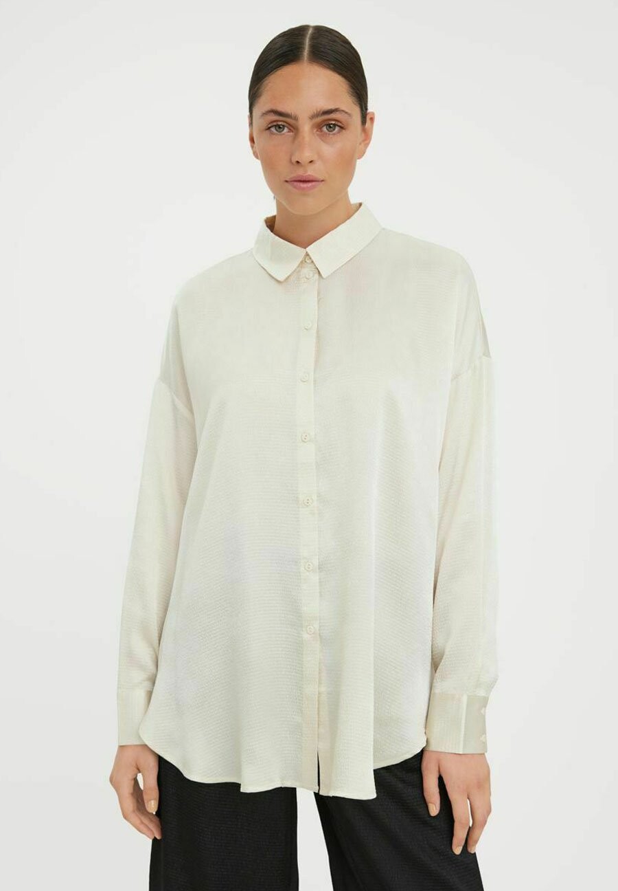 

Рубашка Vero Moda удлиненная, бежевый
