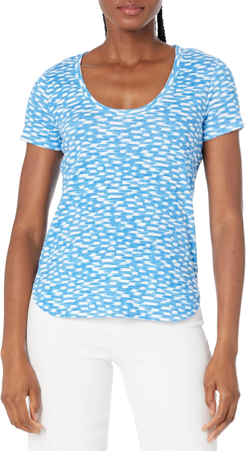 

Футболка с короткими рукавами Ashby Isles Ikat Waves Tommy Bahama, цвет Cobalt Sea