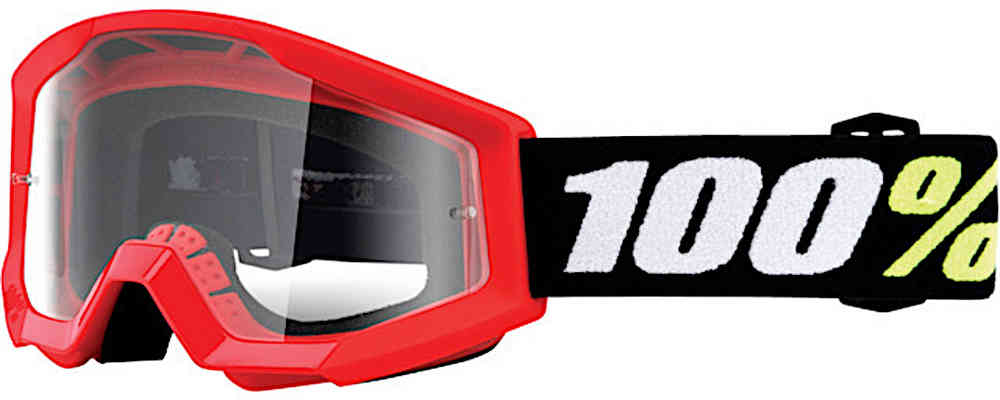 100% детские очки для мотокросса Strata 2 Mini Mini 1, красный