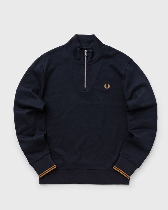 

Толстовка Fred Perry Half Zip Sweatshirt, цвет navy/darkcaramel