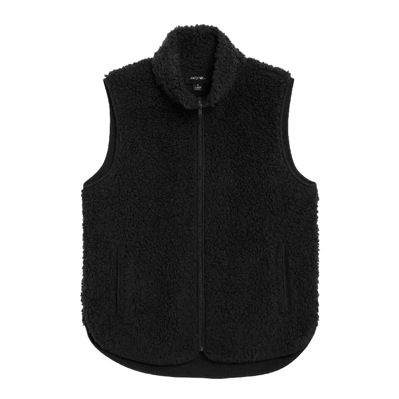 

Жилет H&M x Monki Pile Zip, черный