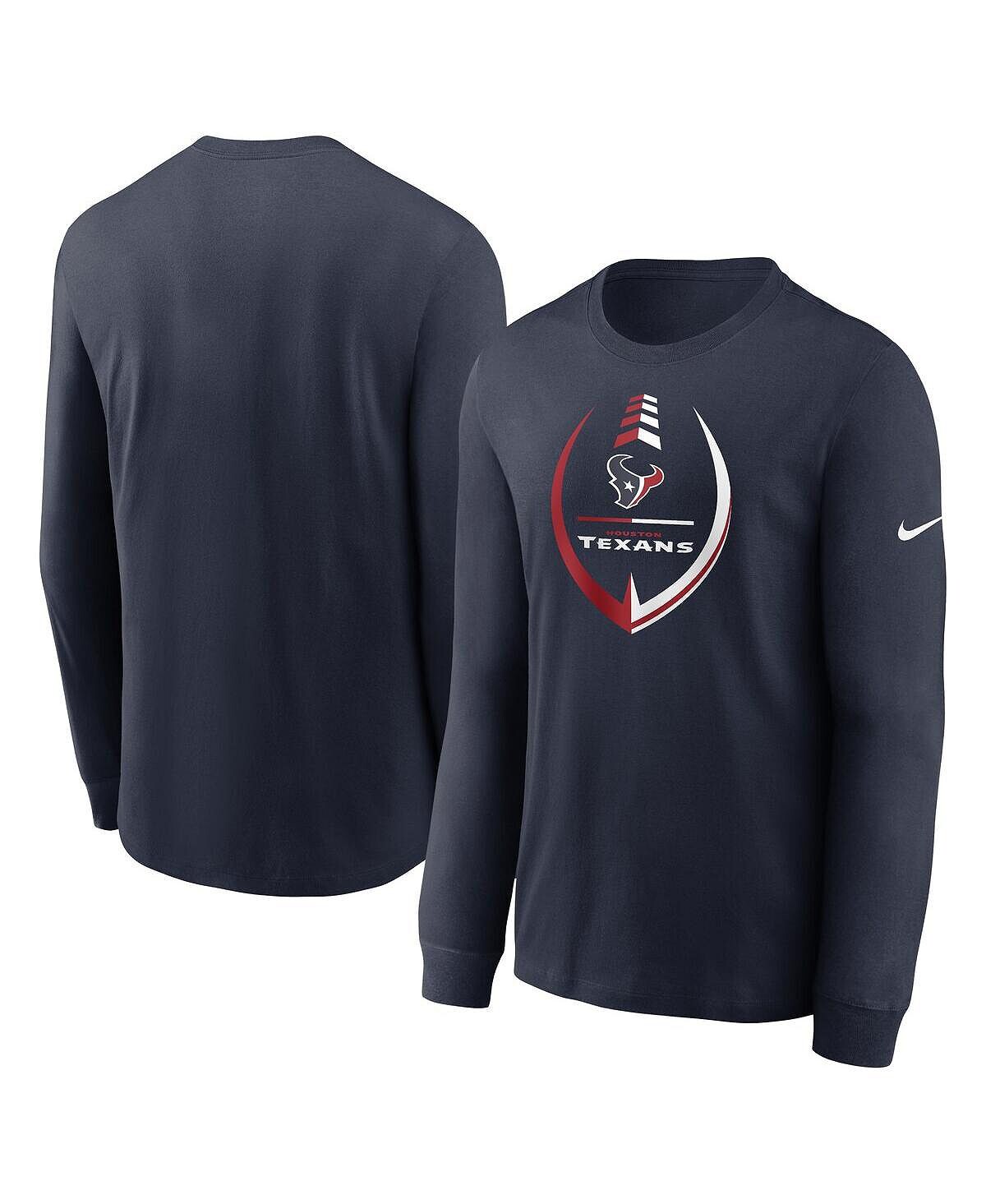 

Мужская темно-синяя футболка Houston Texans Icon Legend с длинным рукавом Performance Nike