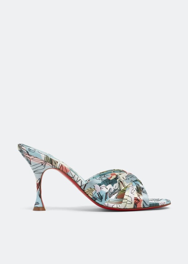 

Мюли CHRISTIAN LOUBOUTIN Nicol Is Back 85 mules, принт
