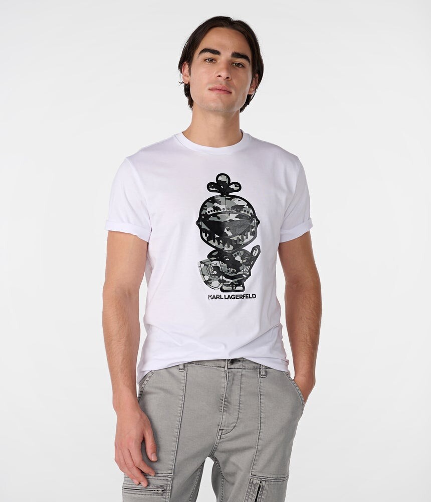 

Камуфляжная футболка karl armor Karl Lagerfeld, белый