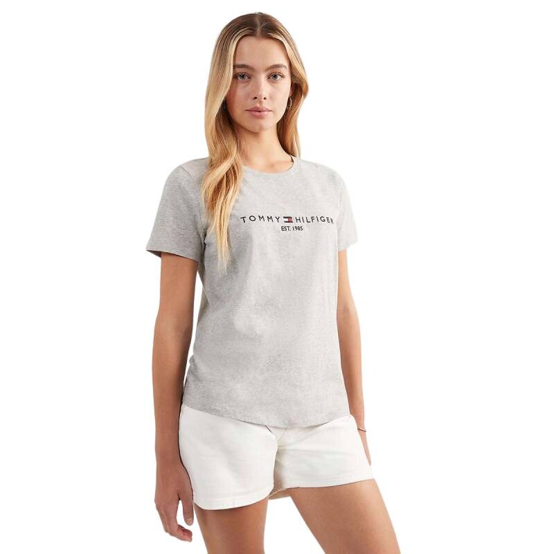 

Футболка Tommy Hilfiger Logo, серый меланж