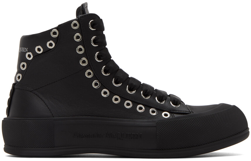 

Черные кеды плимсолл Alexander McQueen