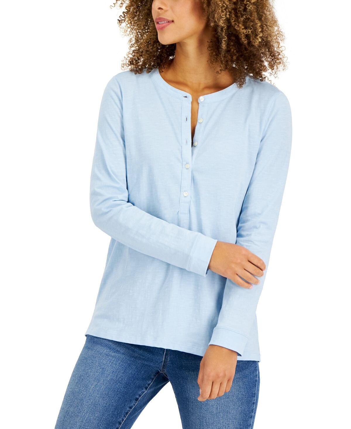 

Топ henley, созданный для macy's Style & Co, мульти