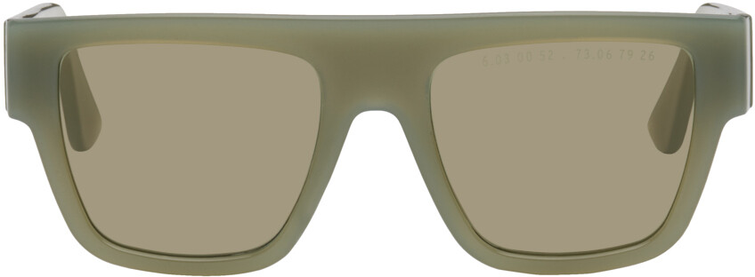 

Зеленые высокие солнцезащитные очки Type 01 Limited Edition Clean Waves