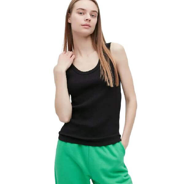 

Топ Uniqlo Ribbed Vest, черный