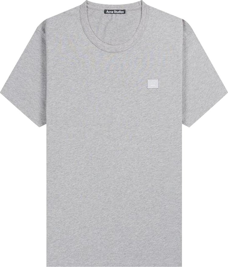

Футболка Acne Studios Face Logo T-Shirt 'Light Grey Melange', серый
