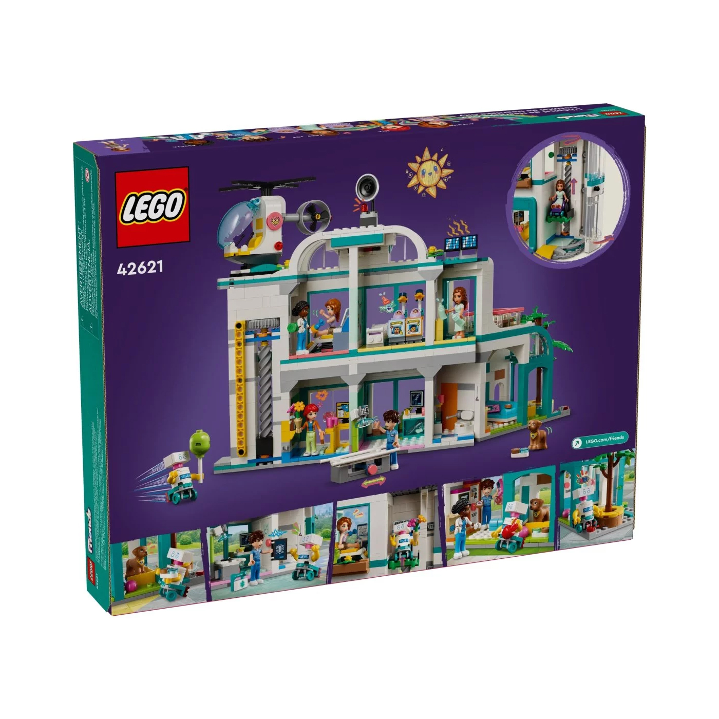 Конструктор Lego Friends Heartlake City Hospital 42621, 1045 деталей –  купить из-за границы через сервис «CDEK.Shopping»