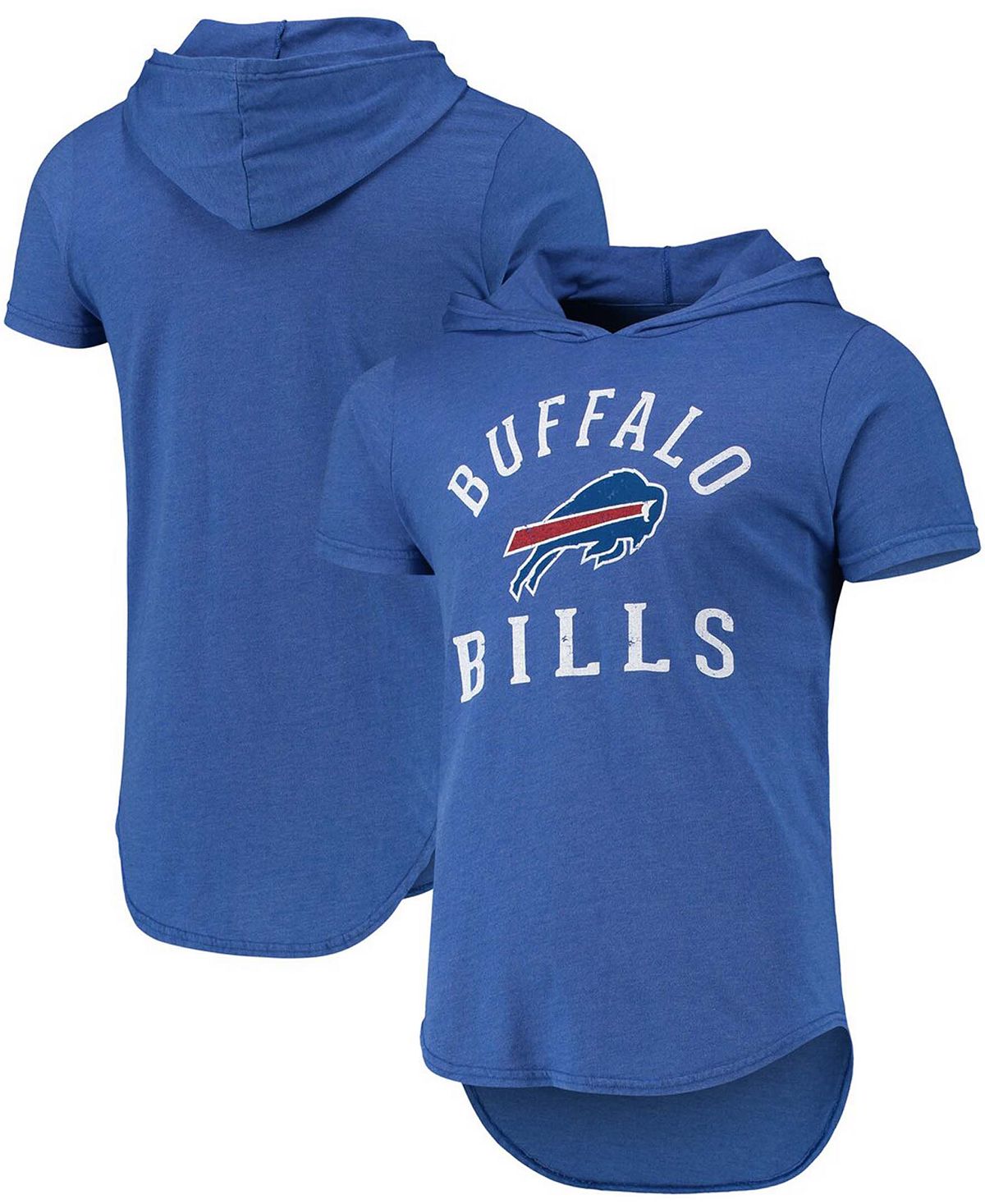 Мужская футболка с капюшоном royal buffalo bills field goal tri-blend с меланжевым покрытием Fanatics, мульти