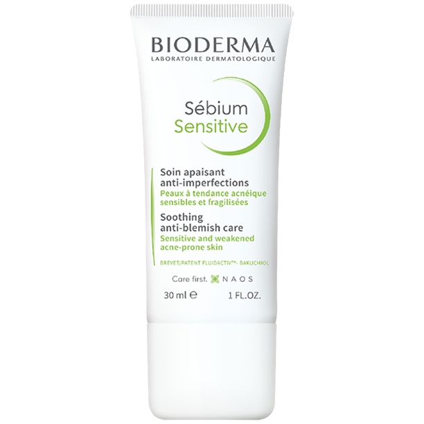 Bioderma Sébium успокаивающий крем, поддерживающий лечение угревой сыпи, 30 мл - фото