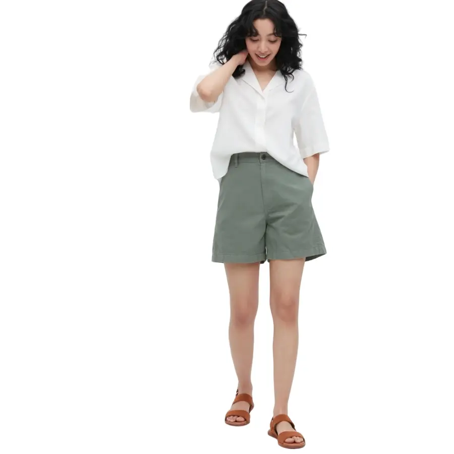 

Шорты Uniqlo Chino, зеленый