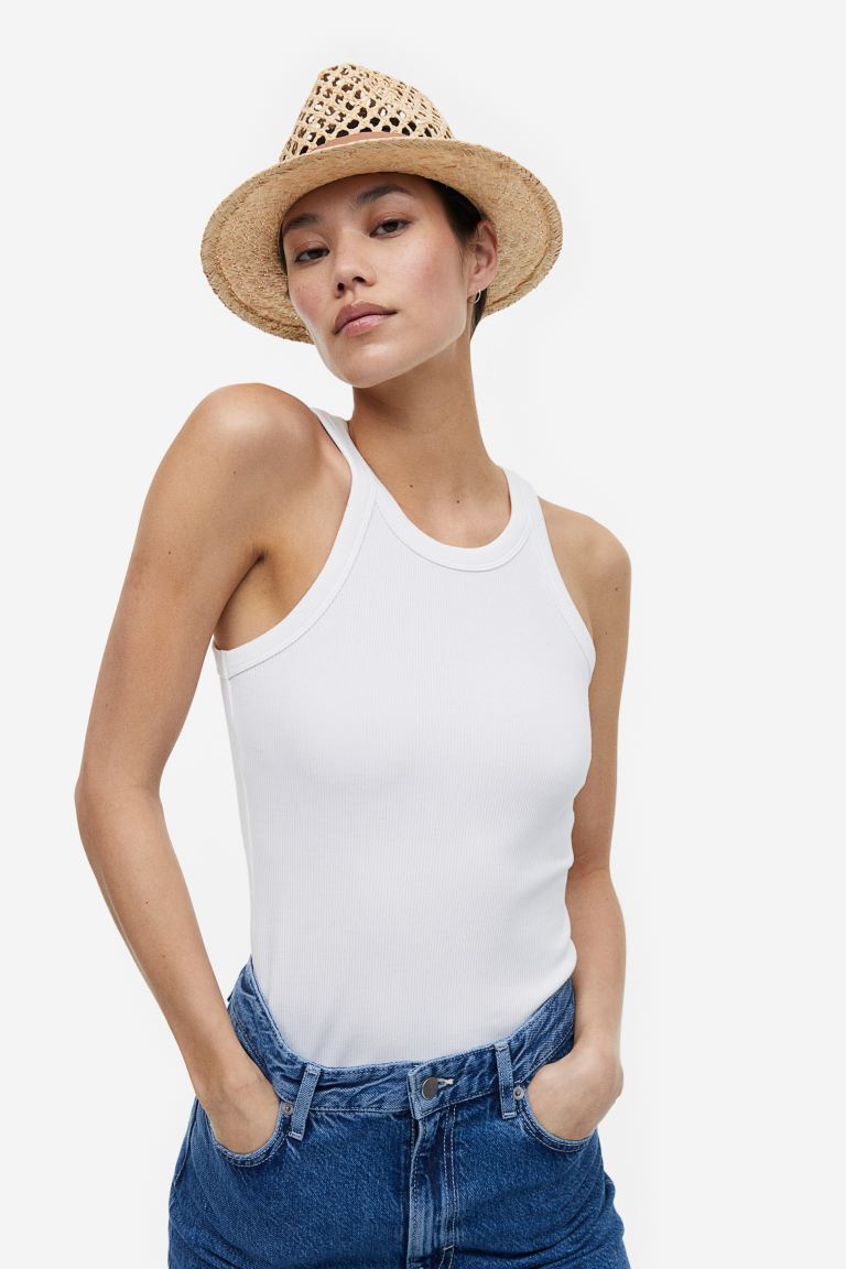 Соломенная шляпа H&M, бежевый