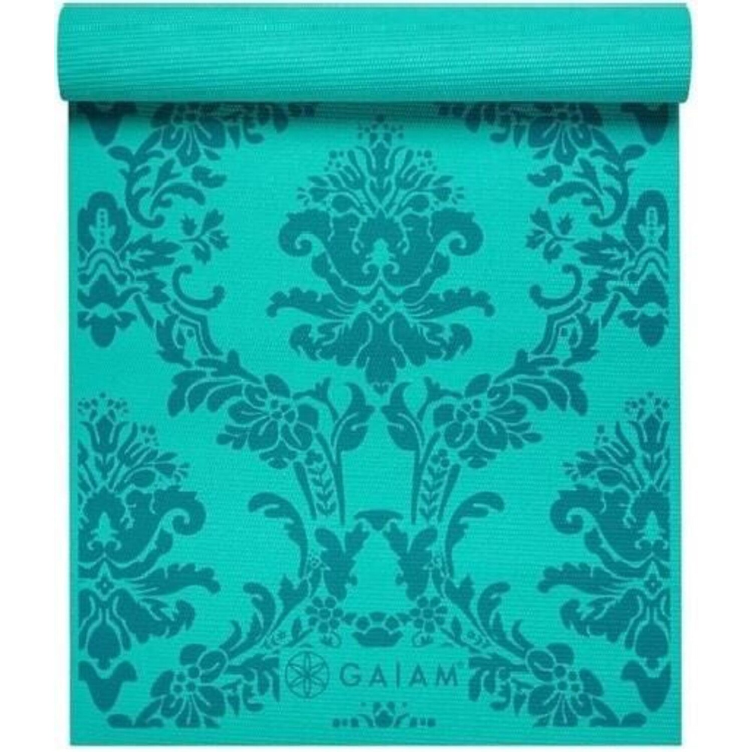 

Коврик для йоги - 4 мм - необарокко GAIAM, бирюзовый