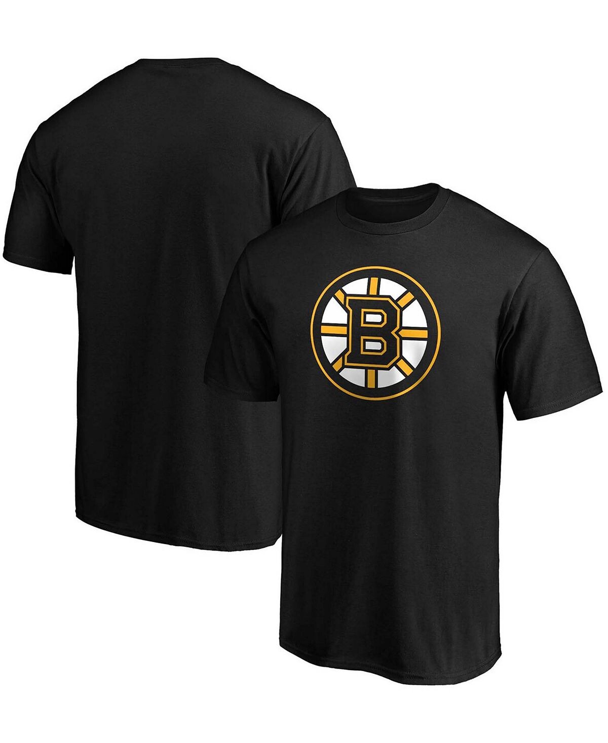 

Мужская черная футболка с логотипом boston bruins team primary Fanatics, черный