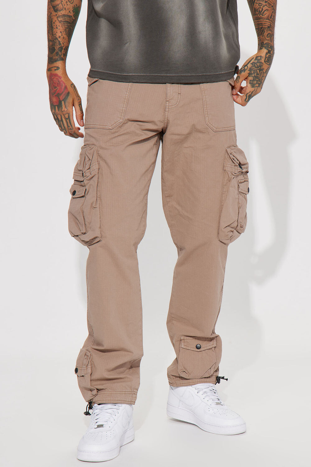 

Брюки карго Fashion Nova ZDF01T310028, серо-коричневый