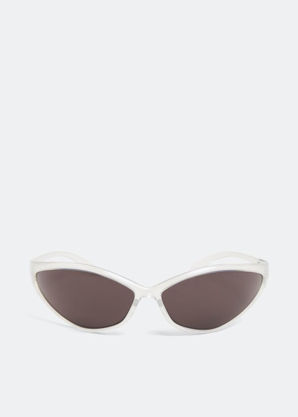 

Солнечные очки BALENCIAGA 90s Oval sunglasses, белый