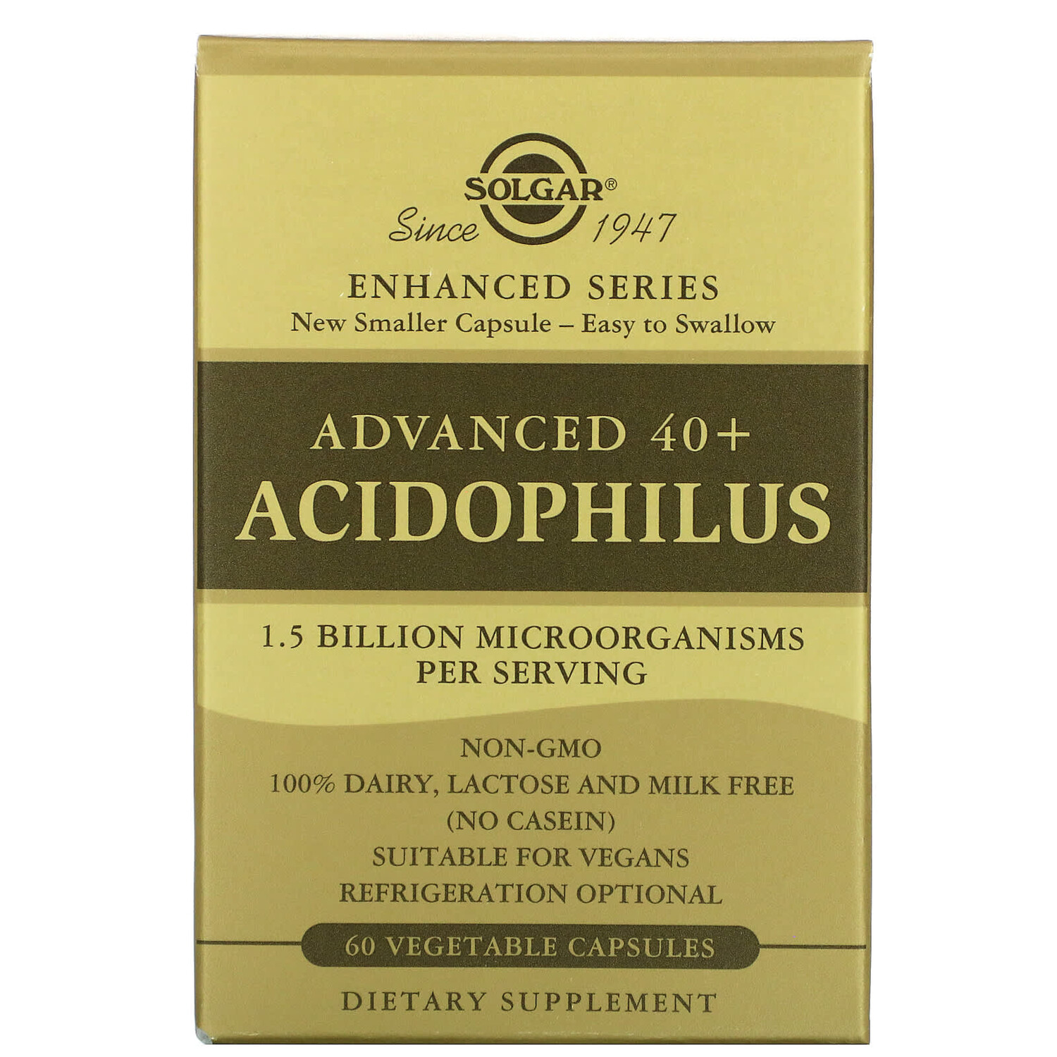 

Пищевая Добавка Solgar Advanced 40+ Acidophilus, 60 растительных капсул