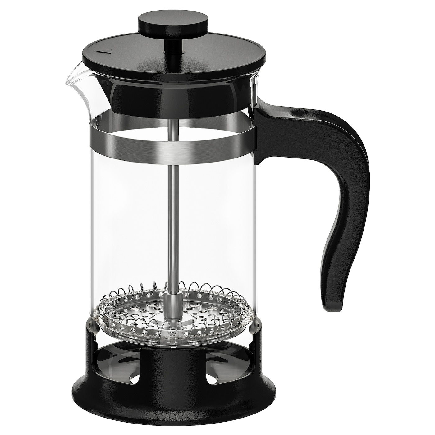 UPPHETTA УПХЕТТА Кофе-пресс/заварочный чайник, стекло/нержавеющ сталь, 0.4 л IKEA