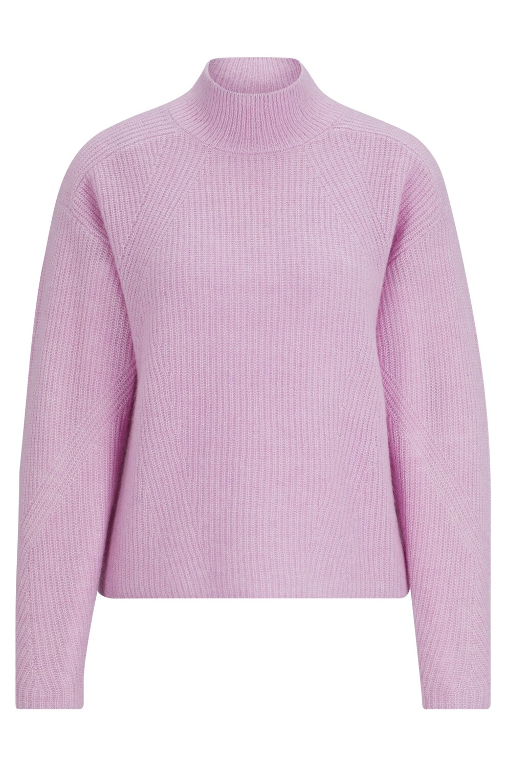 Свитер Boss Knitted With Mock Neckline, светло-розовый