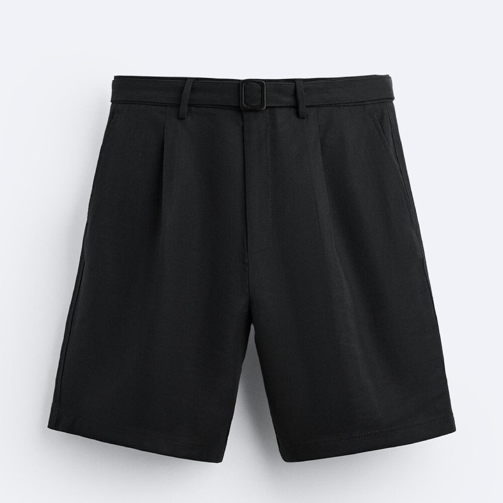 

Шорты Zara Pleated, черный