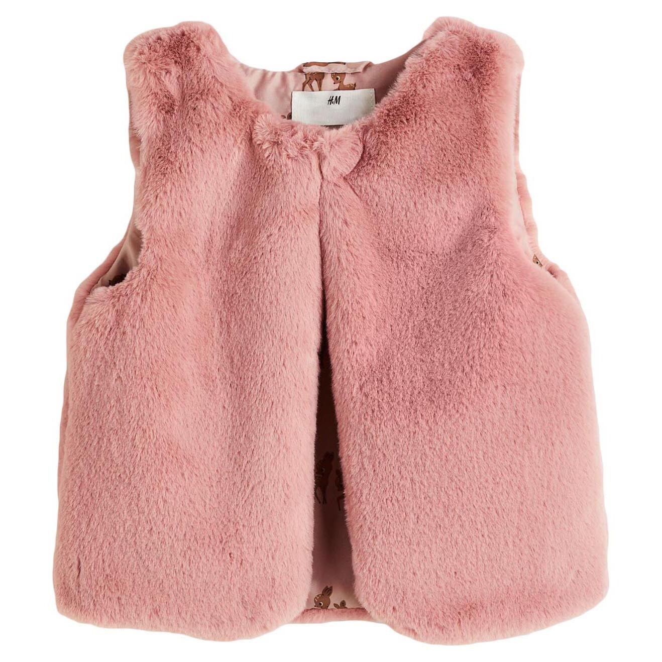 

Утепленный жилет H&M Fluffy, розовый