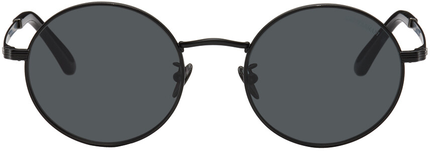 

Черные круглые солнцезащитные очки Giorgio Armani