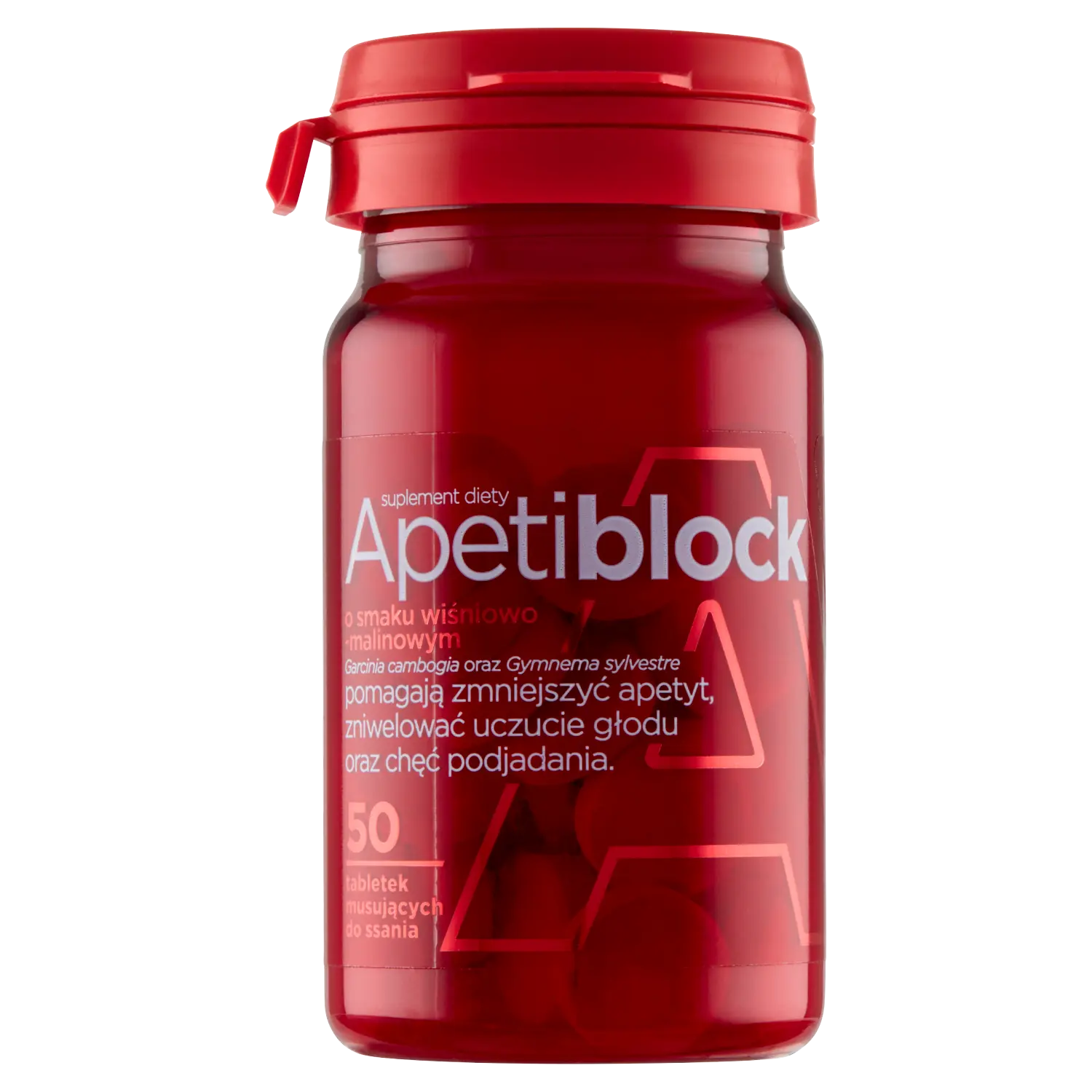 

Apetiblock Добавка пищевая со вкусом вишни-малина, 50 шт./1 уп.