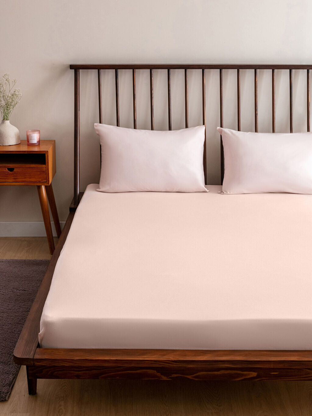

Эластичная вязаная двуспальная простыня 160x200x30 см LCW Home
