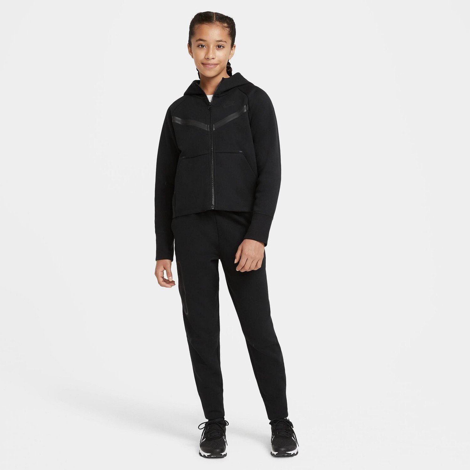 

Брюки-джоггеры Nike Sportswear Tech Fleece для девочек, черный