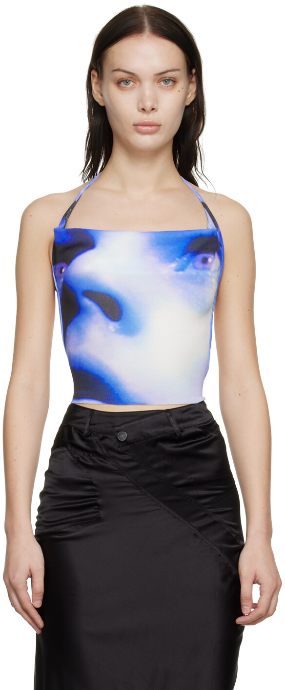 

SSENSE Эксклюзивная синяя майка Leo 1XBLUE