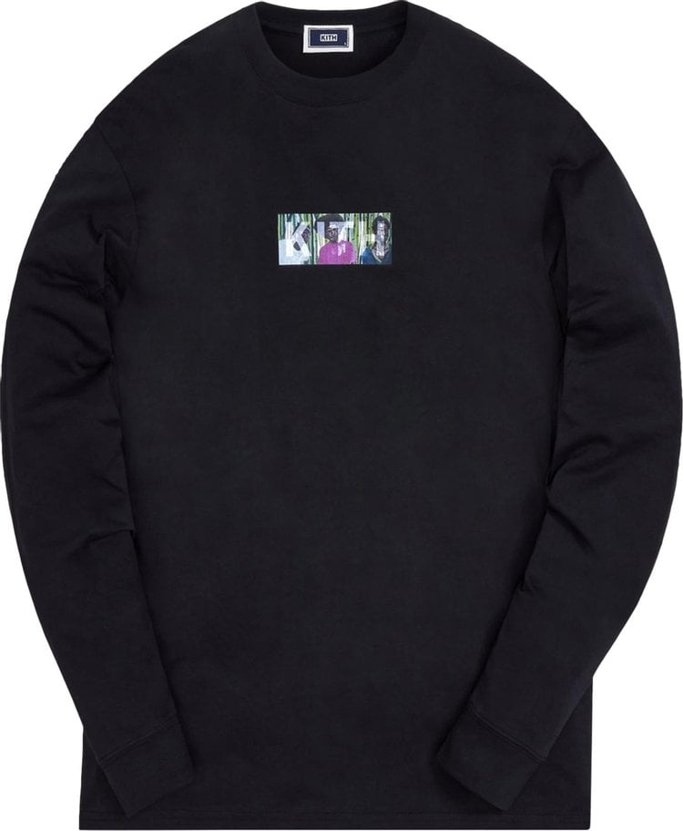 Лонгслив Kith For Marcus Brutus Classic Logo Long-Sleeve Tee 'Black', черный - фото