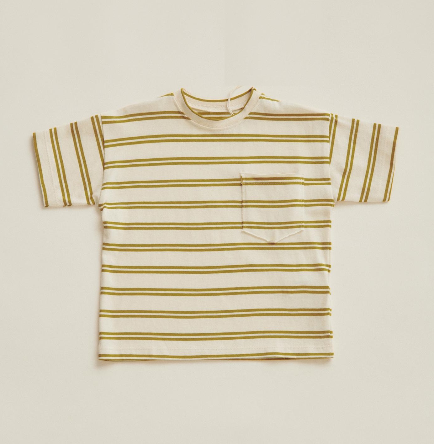 Футболка Zara Timelesz Striped With Pocket, зеленый рубашка zara striped with pocket мультиколор