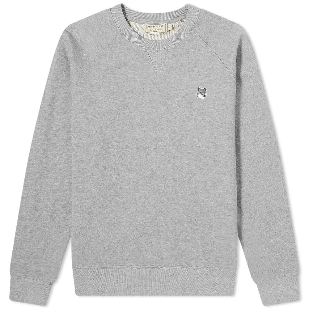 

Толстовка Maison Kitsuné Grey Fox Head Patch Classic Crew Sweat, Серый