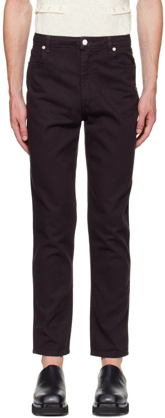 

SSENSE Эксклюзивные черные зауженные джинсы Eckhaus Latta